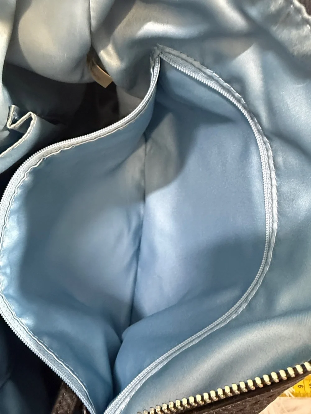 COACH Poppy Avery Pebbled Black Leather Boho Shoulder Bag - Picture 11 of 16